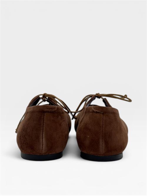 Ballerine in suede con laccetto da donna IL LACCIO | 5340SUEDETEAK